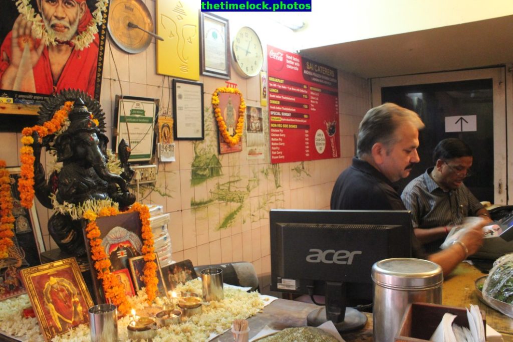 cash counter at andhra bhavan restaurant