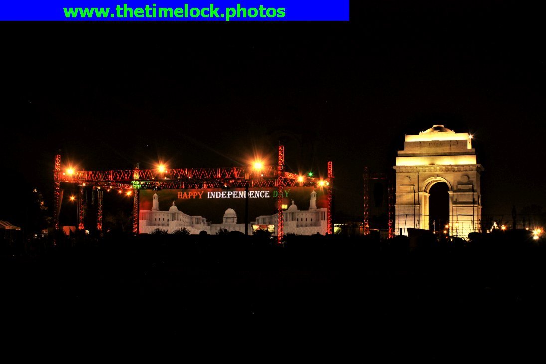 multi-media show India Gate lawns