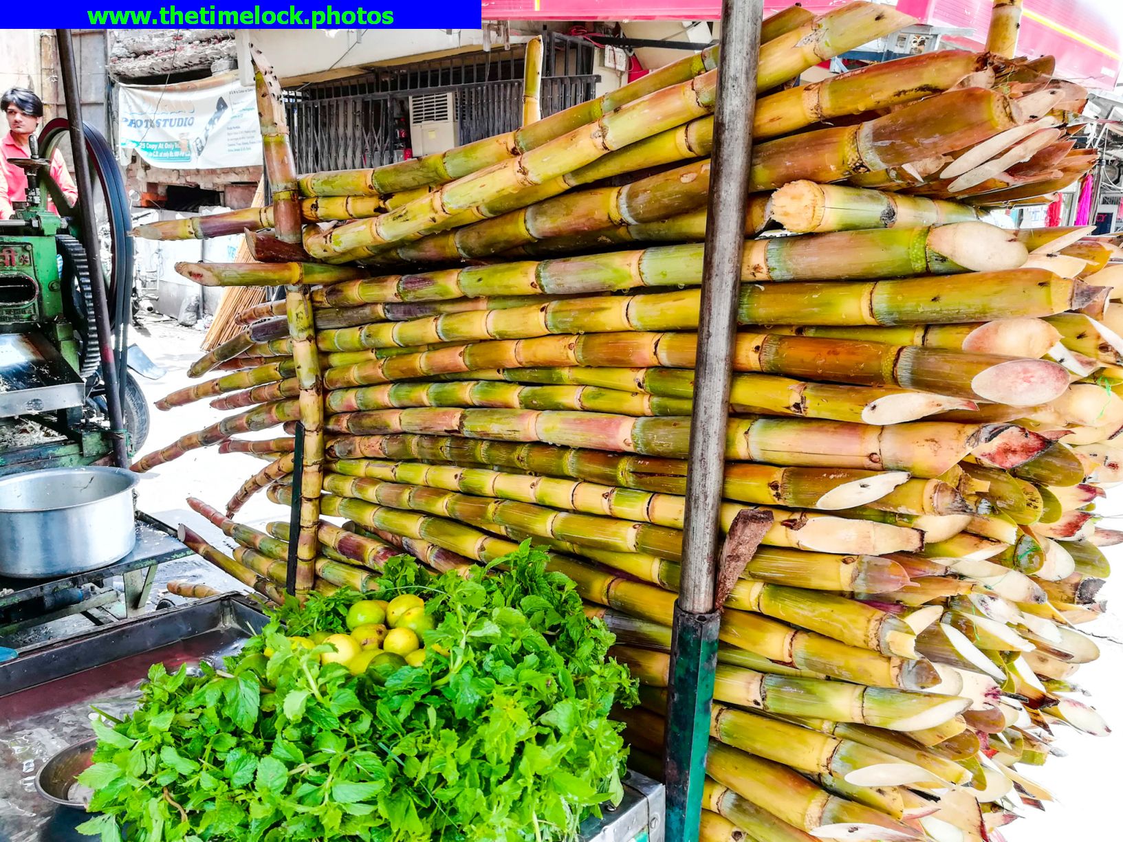 sugarcane juice stall