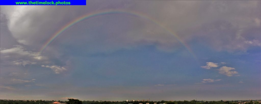 Rainbow captured with a panorama